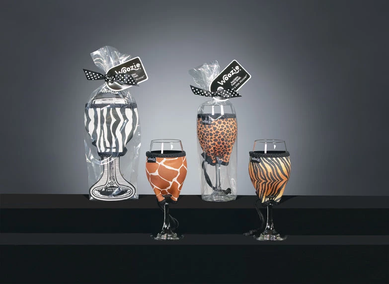 Wine Woozie Wine Glass Accessories Woozie Designer Safari Collection Party Pack 2 Wine Woozie Wine Glass Accessories Woozie Designer Safari Collection Party Pack