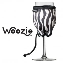 Wine Glass Accessories The Wine Woozie - Safari Zebra