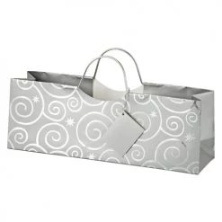 True Fabrications Wine & Liquor Gift Bags Silver Bulbs Wine Gift Bag - Set Of 6