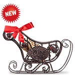 Epic Products Cork Presentation Sleigh Cork Cage Bottle Ornament