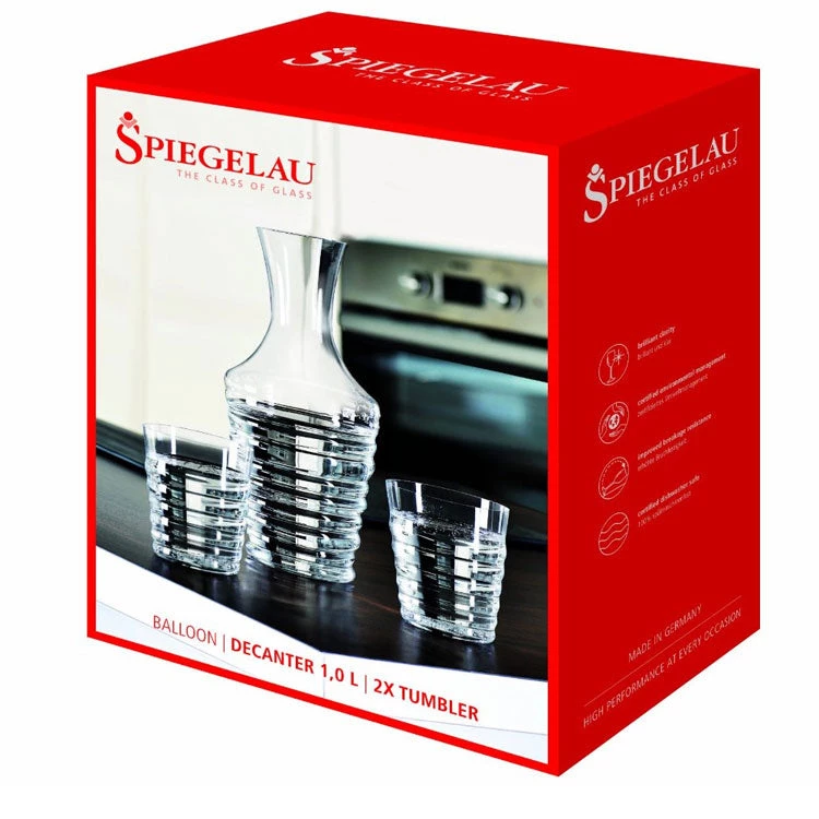 Spiegelau Balloon Decanter And Tumbler Set Spiegelau Classic Bar Glasses 2 Spiegelau Balloon Decanter And Tumbler Set Spiegelau Classic Bar Glasses
