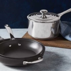 Le Creuset 4 Quart Stainless Steel Saucepan