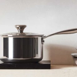 Le Creuset 2 Quart Stainless Steel Saucepan