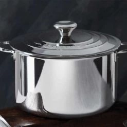 Le Creuset Stockpots & Tea Kettles Le Creuset 7 Quart Stainless Steel Stockpot