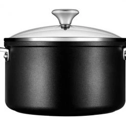Le Creuset Stockpots & Tea Kettles Le Creuset 6.3 Quart Toughened Nonstick Pro Stockpot W/Glass Lid