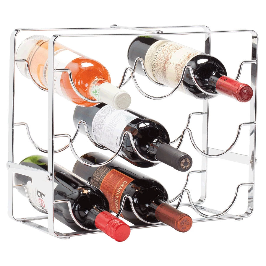 Oenophilia Swell 9 Bottle Chrome Wine Rack Wine Racks & Holders 1 Oenophilia Swell 9 Bottle Chrome Wine Rack Wine Racks & Holders