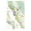 True Fabrications De Long's California Wine Map Wine Tasting