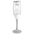 Epic Products Decorated Painted Glassware Hers Hand-Decorated Champagne Flute