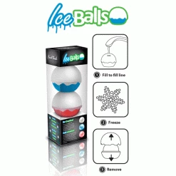 Champagne Buckets/Wine Chillers Final Touch Jumbo Ice Ball Silicone Molds - Pack Of 2