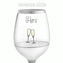Epic Products Hers Hand-Decorated Wine Glass
