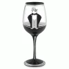 Epic Products Decorated Painted Glassware His Hand-Decorated Wine Glass
