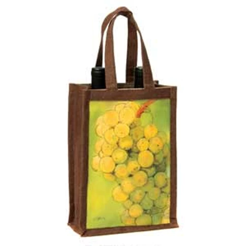 Oenophilia Riesling Wine Double Bottle Jute Bag 1 Oenophilia Riesling Wine Double Bottle Jute Bag