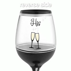 Epic Products Decorated Painted Glassware His Hand-Decorated Wine Glass 7 Epic Products Decorated Painted Glassware His Hand-Decorated Wine Glass