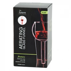 BevWizard Wine Aeration Saturn Glass Aerating Wine Funnel