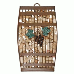True Fabrications Cork Presentation Wine Barrel Wall-Mounted Cork Holder