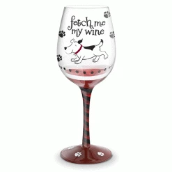 Epic Products Fetch Me My Wine Hand-Decorated Wine Glass