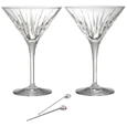 Reed & Barton Soho Martini Glasses W/ Olive Picks (Set Of 2)