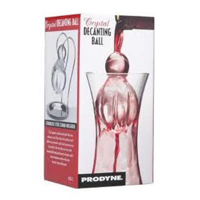 Other Prodyne Crystal Decanting Ball W/Stand Decanter Accessories 3 Other Prodyne Crystal Decanting Ball W/Stand Decanter Accessories