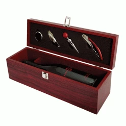 Corkscrew Sets True Fabrications Cherry Single Bottle Accessory Gift Set