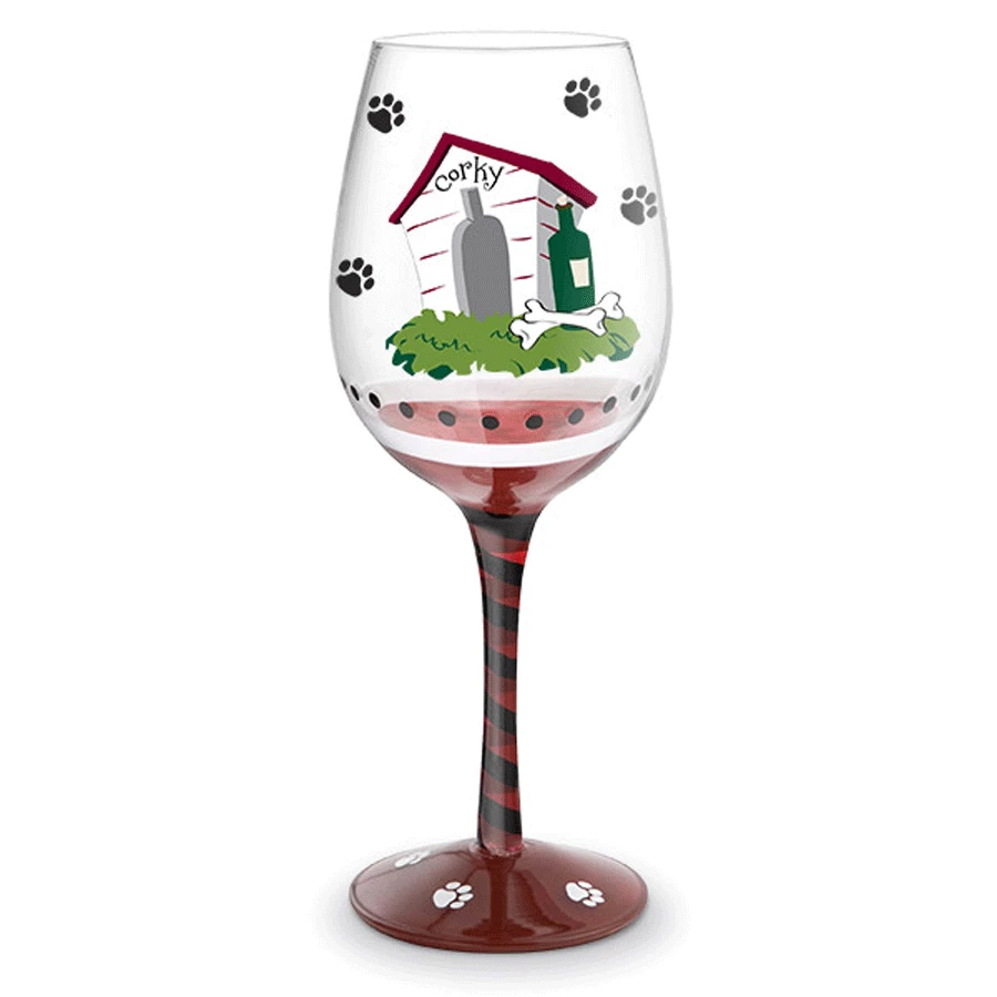 Epic Products Fetch Me My Wine Hand-Decorated Wine Glass 2 Epic Products Fetch Me My Wine Hand-Decorated Wine Glass