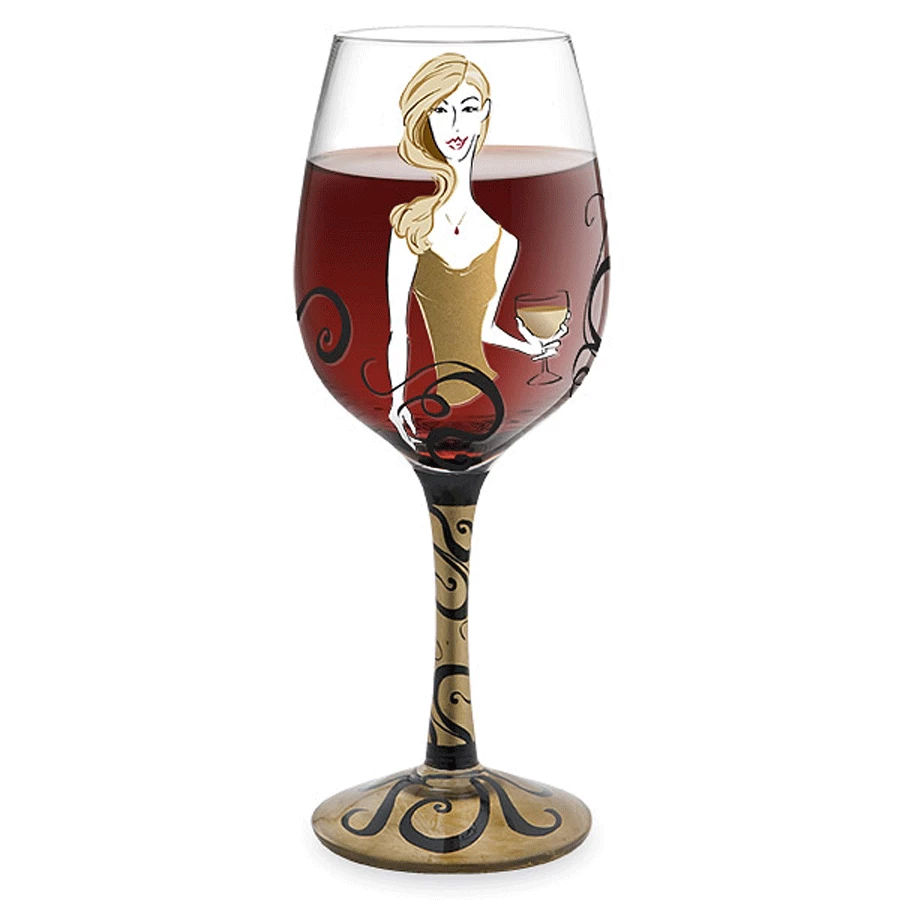 Epic Products Decorated Painted Glassware Cougars Prefer Hand-Decorated Wine Glass 3 Epic Products Decorated Painted Glassware Cougars Prefer Hand-Decorated Wine Glass