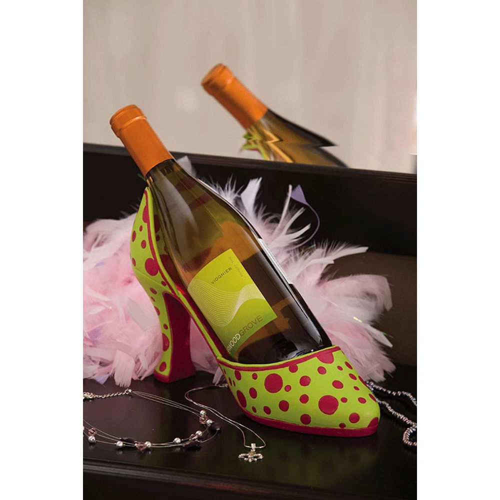 Other Wine Racks & Holders Polka Dot High Heel Bottle Holder 1 Other Wine Racks & Holders Polka Dot High Heel Bottle Holder