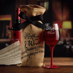 Epic Products Decorated Painted Glassware Rhythm In Wine Hand-Decorated Wine Glass 5 Epic Products Decorated Painted Glassware Rhythm In Wine Hand-Decorated Wine Glass