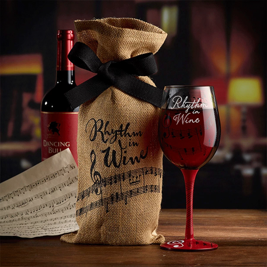 Epic Products Decorated Painted Glassware Rhythm In Wine Hand-Decorated Wine Glass 3 Epic Products Decorated Painted Glassware Rhythm In Wine Hand-Decorated Wine Glass