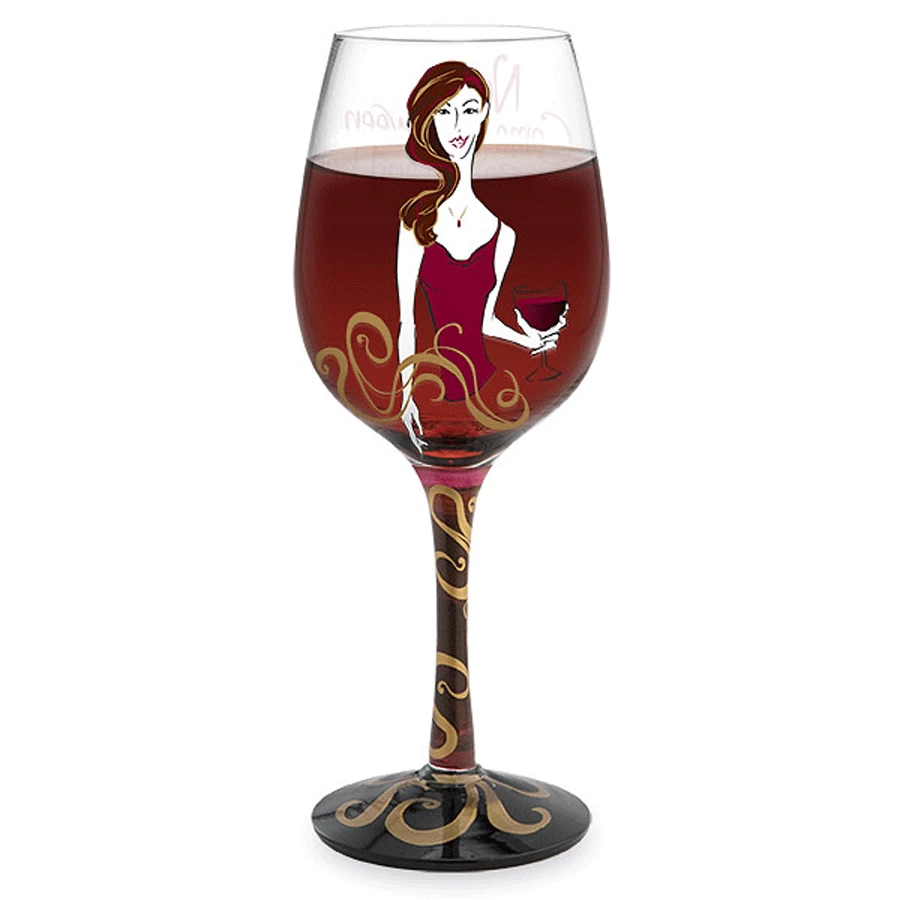 Epic Products Cougar & Her Wine Hand-Decorated Wine Glass 4 Epic Products Cougar & Her Wine Hand-Decorated Wine Glass