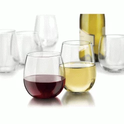 Libbey Vina Stemless Red And White Wine Glass Set (Set Of 12)