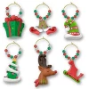 Epic Products Whimsy Holiday Wine Glass Charms