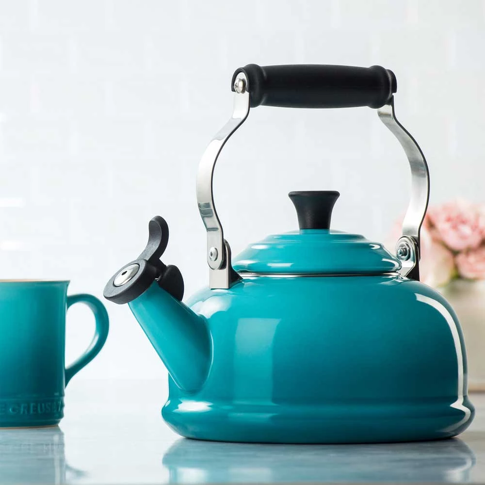Le Creuset Stockpots & Tea Kettles Le Creuset 1.7 Quart Whistling Tea Kettle 10 Le Creuset Stockpots & Tea Kettles Le Creuset 1.7 Quart Whistling Tea Kettle