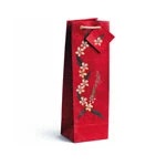 True Fabrications Wine & Liquor Gift Bags Wildflower Ruby Wildflowers Bag - Set Of 4