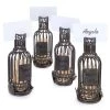 Epic Products Wine Bottle Cork Cage Table Place Card Holder Set Cork Presentation