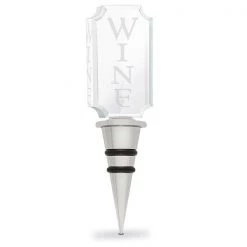 Epic Products Wine Etched Acrylic Bottle Stopper Wine Bottle Stoppers