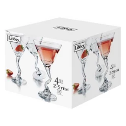 Libbey Z-Stem Martini 9oz Glassware (Set Of 4) Libbey Glassware